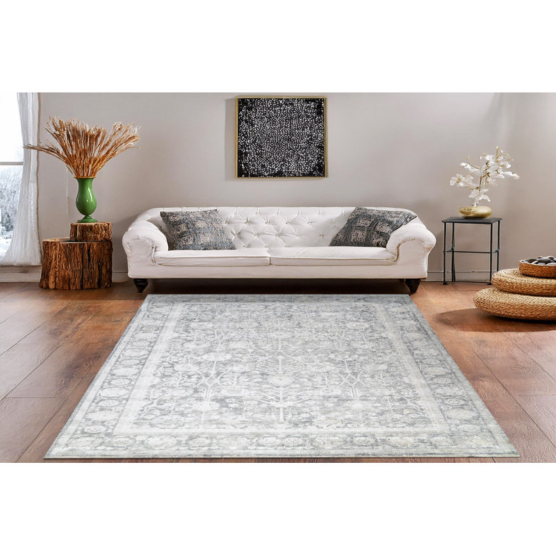 Canyon 15470-910 gris / crème, Rectangle 2 pi 7 po x 4 pi 11 po