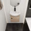 Ensemble de meuble-lavabo simple 18,1 po avec plateau en céramique Bogdanovic