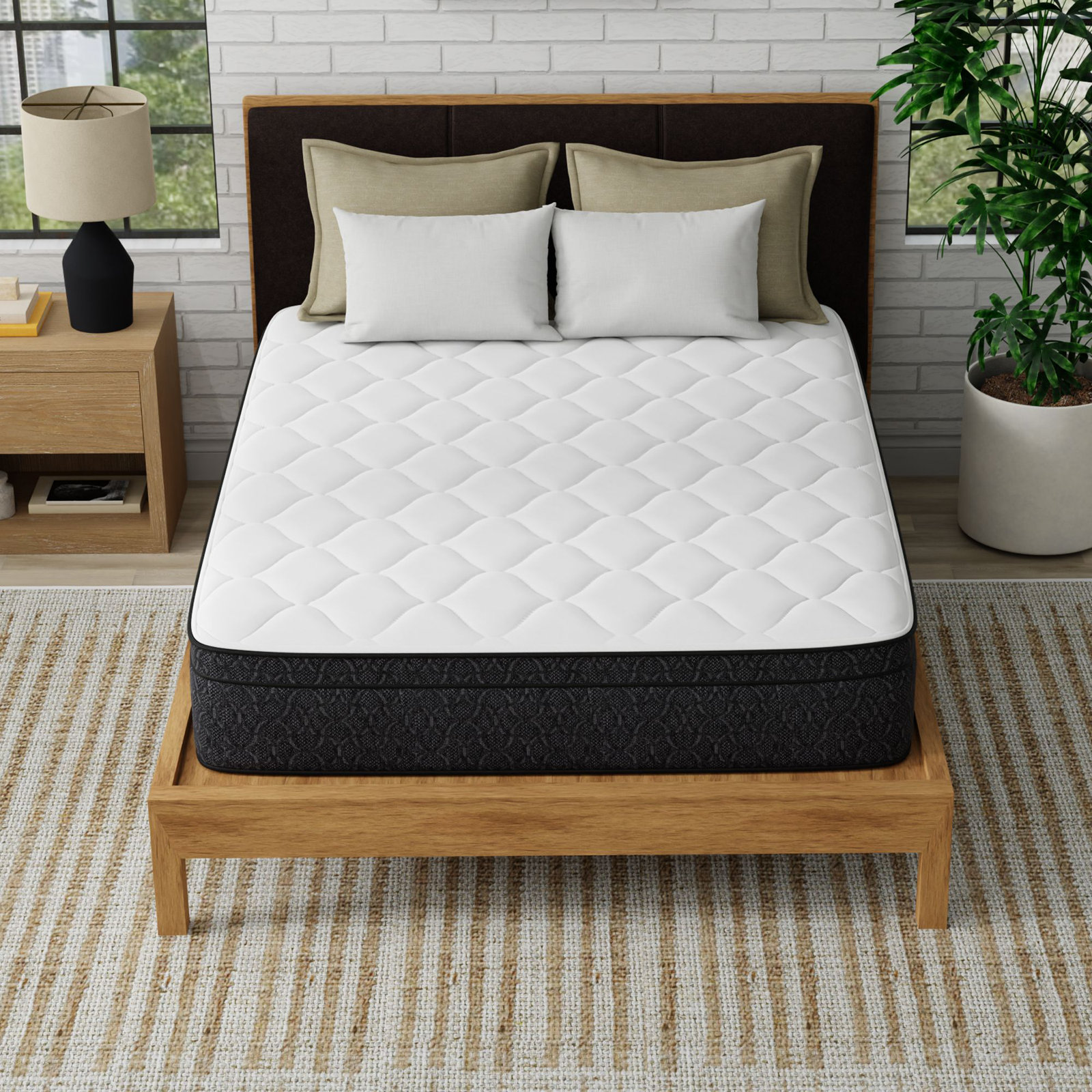 12" Medium Pillow Top Hybrid Mattress, Twin, 12''