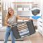 Ensemble de 6 grands sacs de rangement pliables - Gris-1214514868