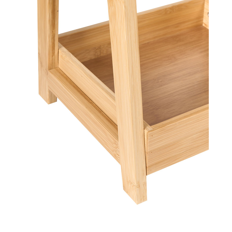 ALERCE Bamboo Freestanding Bathroom Shelves