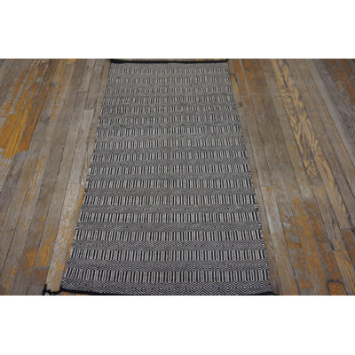 Antique Navajo American Gray 1940s Rug