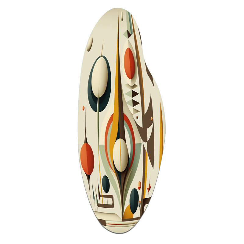 Art mural rétro de style Mid-Century VI - Modern Midcentury, H 30 po x l 11 po