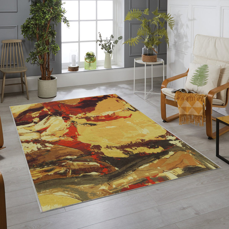 Premium Hall Carpet, 31.5 x 78.7 Inches | 100% Polyester, Antibacterial | 0.04 in Pile Height, Non-Slip Underside, Machine Washable | 3D Digital Printing | Ideal for Living Room & Entryway, Easy Maintenance