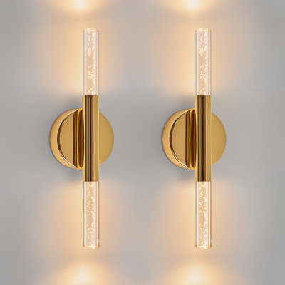 Éclairage pour salle de bain 2 lumières DEL à intensité variable