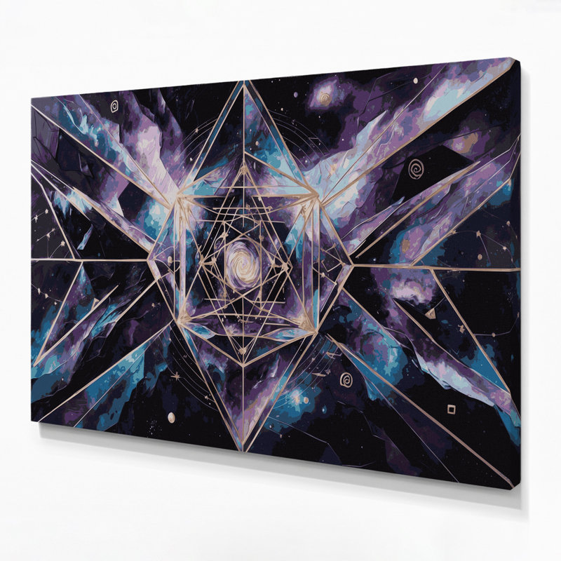 Art mural sur toile mauve, H 20 po x l 30 po