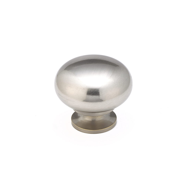 Poignée champignon Expression de 1 1/2 po de diamètre, Nickel brossé