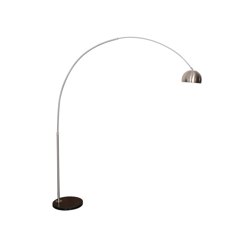 Lampe sur pied arquée 75,6 po Eckehard, Argent