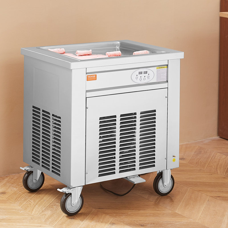 Moule à crème glacée roulée à la machine de 7,7 po x 19,7 po VEVOR