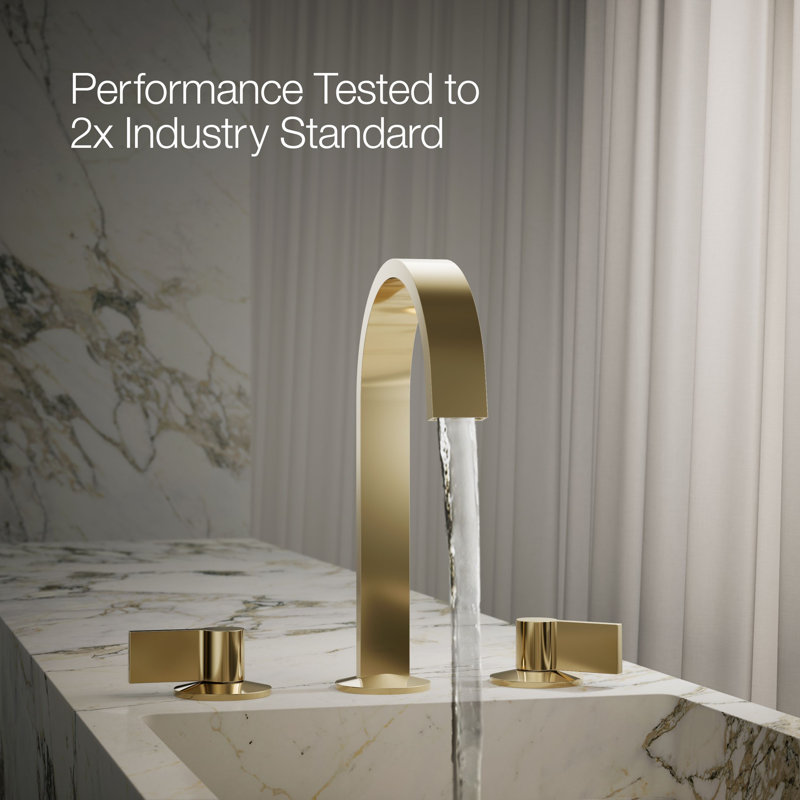 Components™ Bathroom Sink Spout with Ribbon Design, Gold