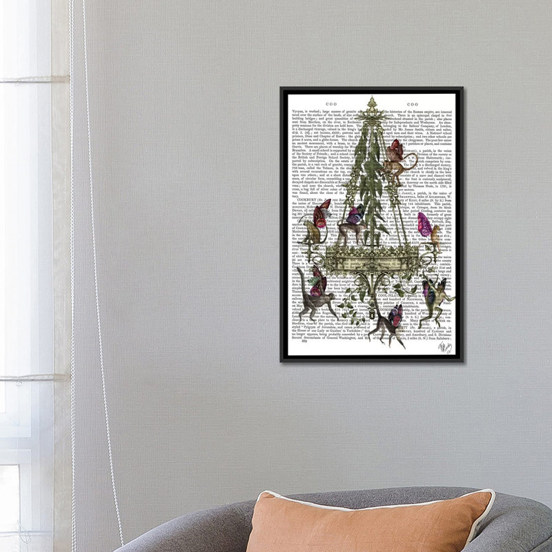« singe lustre i », impression sur toile, H 26 po x l 18 po x P 1,5 po, Toile avec cadre noir, Pas de tapis