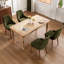 Padded Dining Chair with Wooden Legs Comfortable Upholstered Side Chair with Backrest & Sturdy Construction Modern Kitchen Chair for Dining Room, Living Room, Kitchen-1315114871