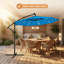 Parasol d'extérieur en porte-à-faux à DEL 10 pi-206498972