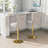 Swivel Upholstered Adjustable Height Counter Stool With Metal Frame-1570692134-1570692135-1570692130