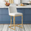 Tabouret de comptoir rembourré en similicuir 24 po Seese-856194318-856194306-856194304