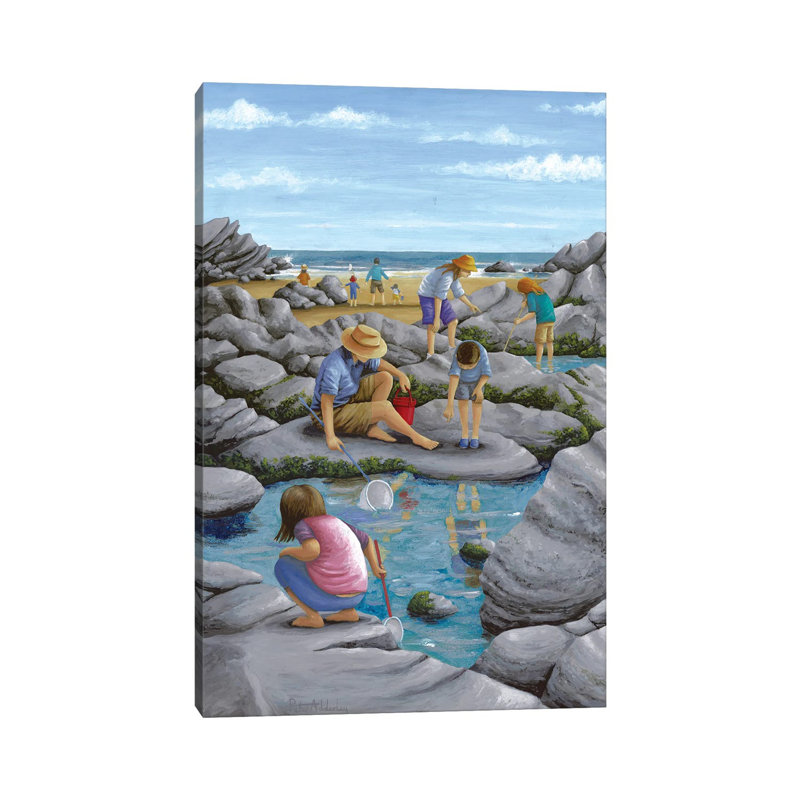 Rockpooling 1 Piece Wrapped Canvas Painting, 101.6 cm H x 66.04 cm W x 1.91 cm D