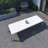 Amazonia Milky Extendable Outdoor Patio Aluminum And Resin Dining Set-111010393-111010395