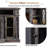 Cletus Farmhouse 70''W Fireplace TV Stand with Glass Doors/Adjustable Shelves, DarkOak-1300785980