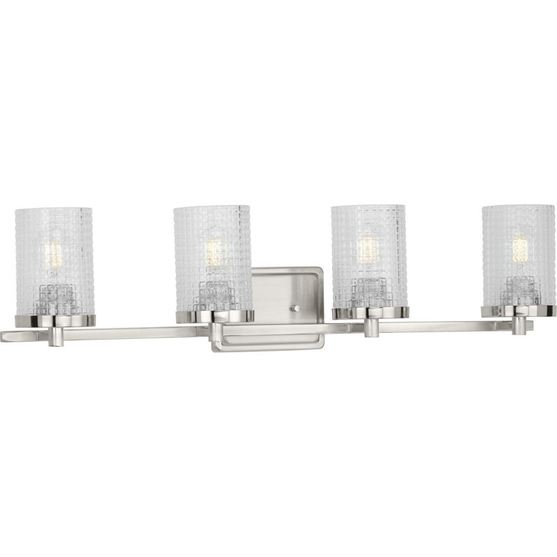 Éclairage pour meuble-lavabo 4 lumières Avni, Nickel brossé