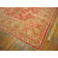 Attractive Apricot Ground & Beige Geometric Desing Antique Turkish Oushak Rug