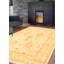 Tapis décoratif kaki en laine noué à la main de conception unique 8 pi 1 po x 9 pi 10 po Dhoulin