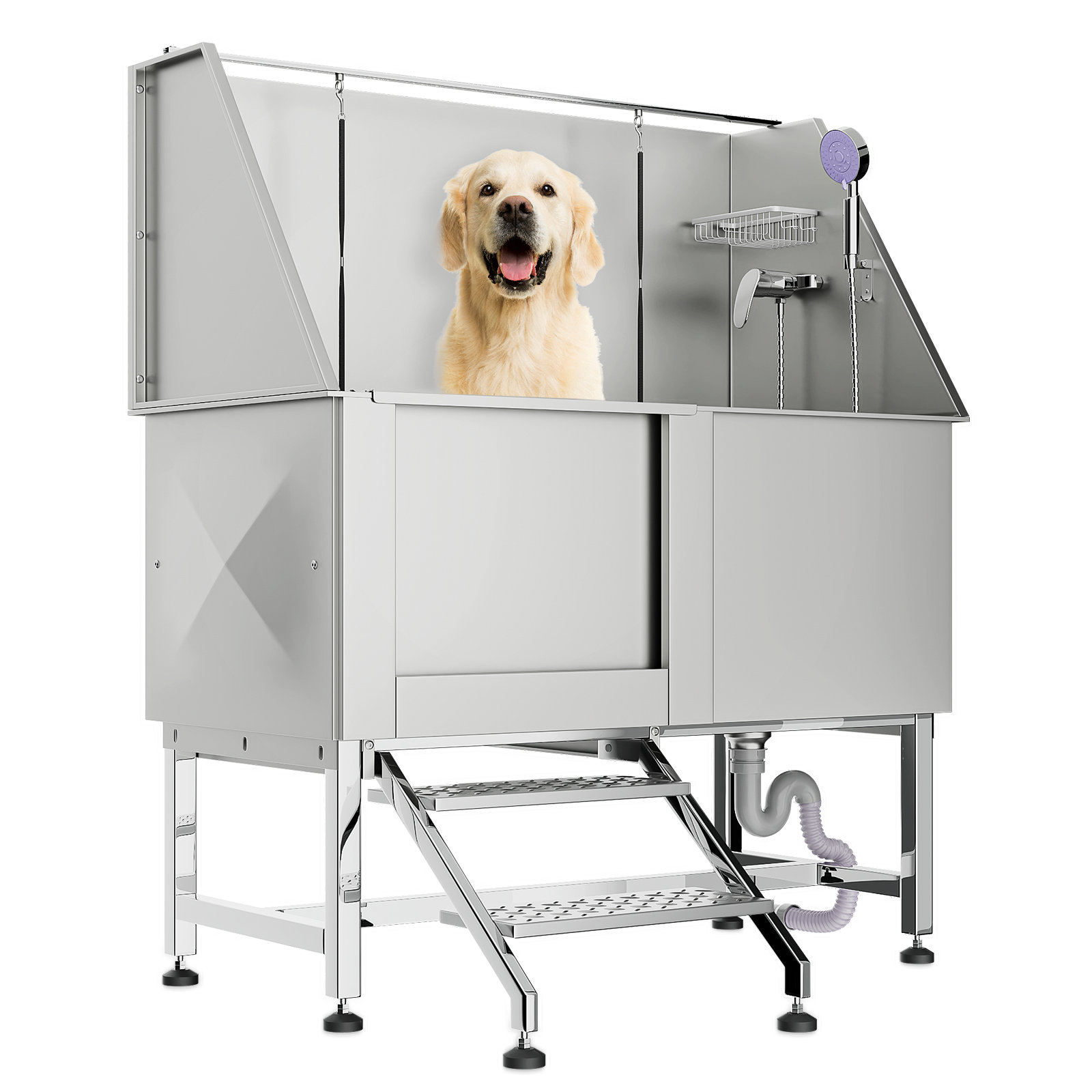 SHELANDY Stainless Steel Professional pet wash station