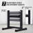 Enjyam Bulgarian One Leg Squat, Single Leg Squat Stand, Adjustable Squat Roller with 7 Roller Heights and Thickened Pads, Lower Body Specialty Machine for Squats, Leg Lunges, Grey