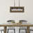 Aziz 3-Light Kitchen Island Brown Pendant Light