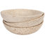 Ensemble de 3 bols décoratifs en marbre blanc / beige