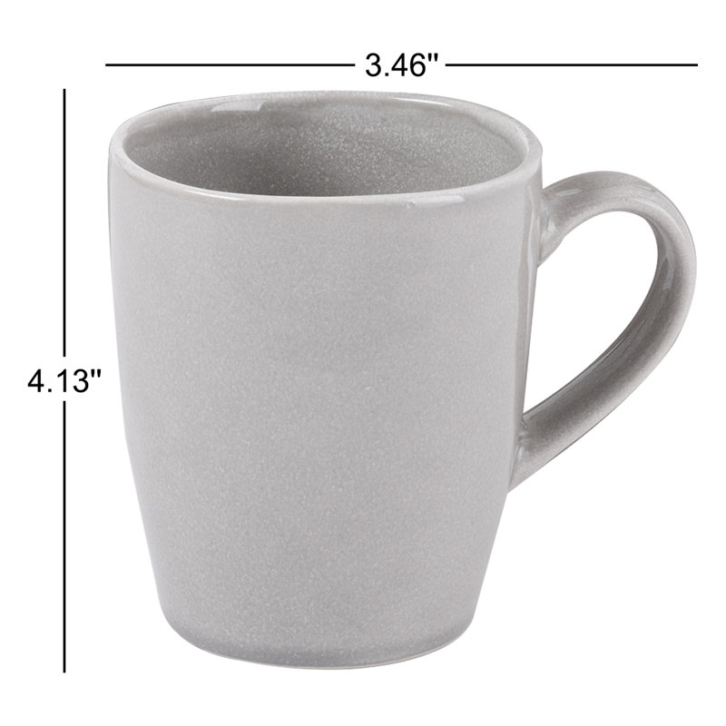 Calisto Stoneware Coffee Mug, Slate Gray