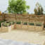 Lit de jardin surélevé modulaire en cèdre - Conception sans vis avec clôture pour animaux et meilleur drainage