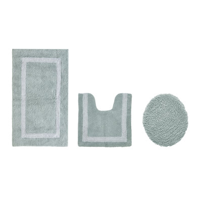 Atle Reversible Cotton Tufted Bath Rug Set