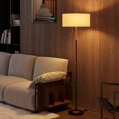 Dual Lamp Floor Lamp