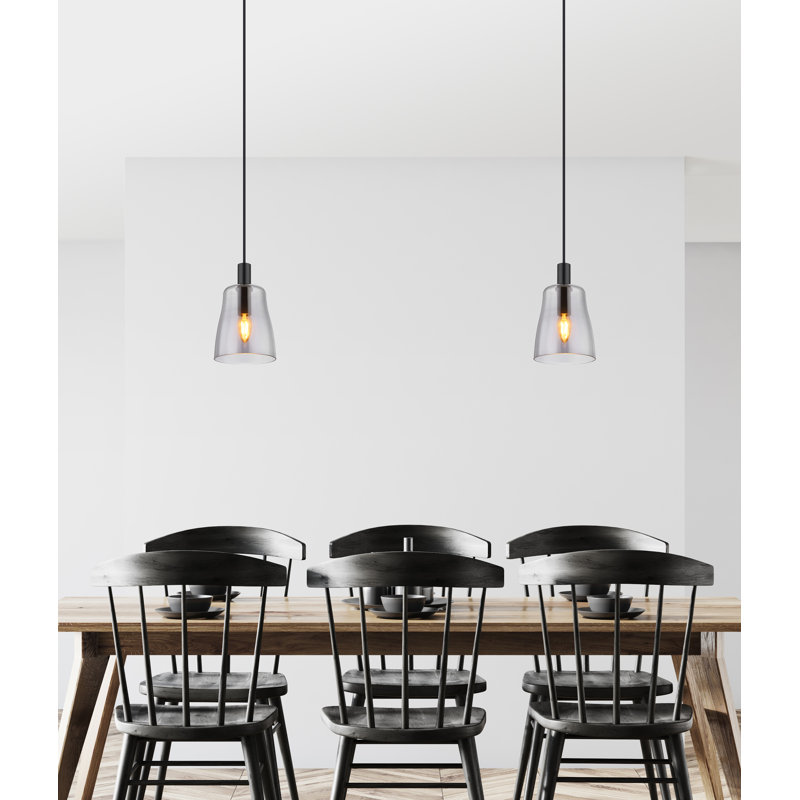 Colyer Single Pendant Light, 1 Light, Black