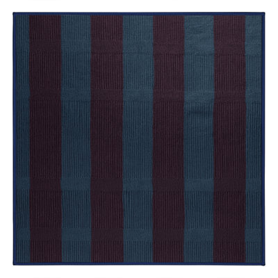Machine Washable Checkered Purple Area Rug