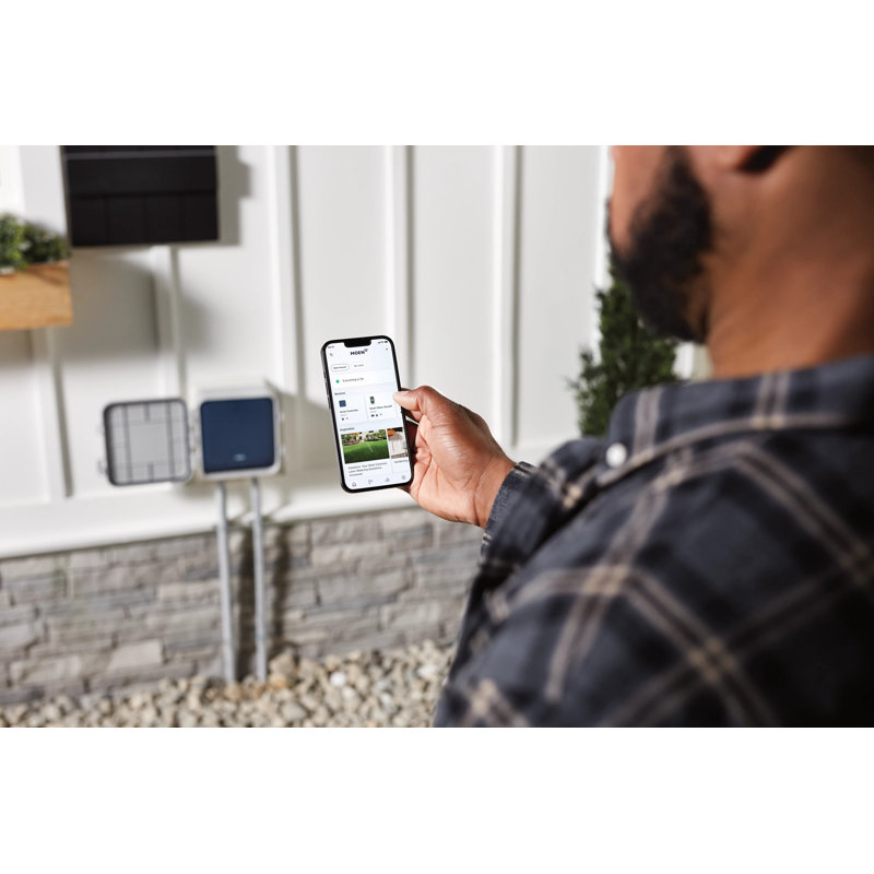 8-Zone Smart Sprinkler Controller, Wi-Fi Connectible Smart Irrigation System With Automatic Water Timer
