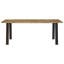 Salal Acacia Solid Wood Top Metal Base Dining Table-1711530726