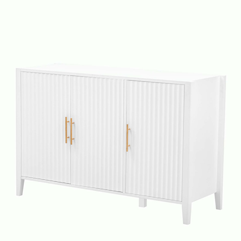 Ardene Three-Door Storage Cabinet Elegant Design Easy to Assemble Large Interior Space Made of High Quality Wood Perfect for Organizing and Enhancing Home Decor