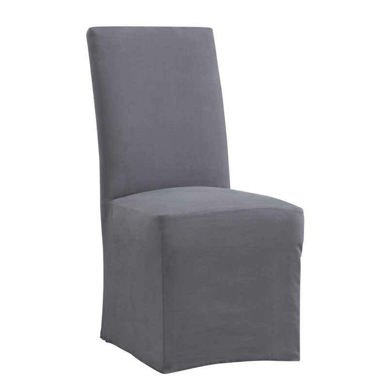 Chaise rembourrée Sela, Gris platine