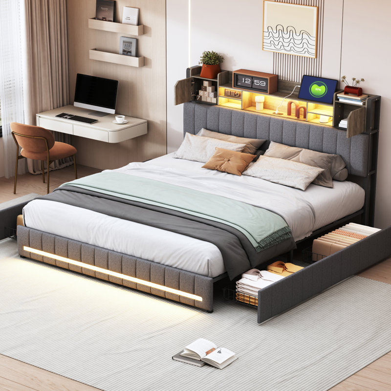 Upholstered Bed, European Kingsize (160 x 200 cm)