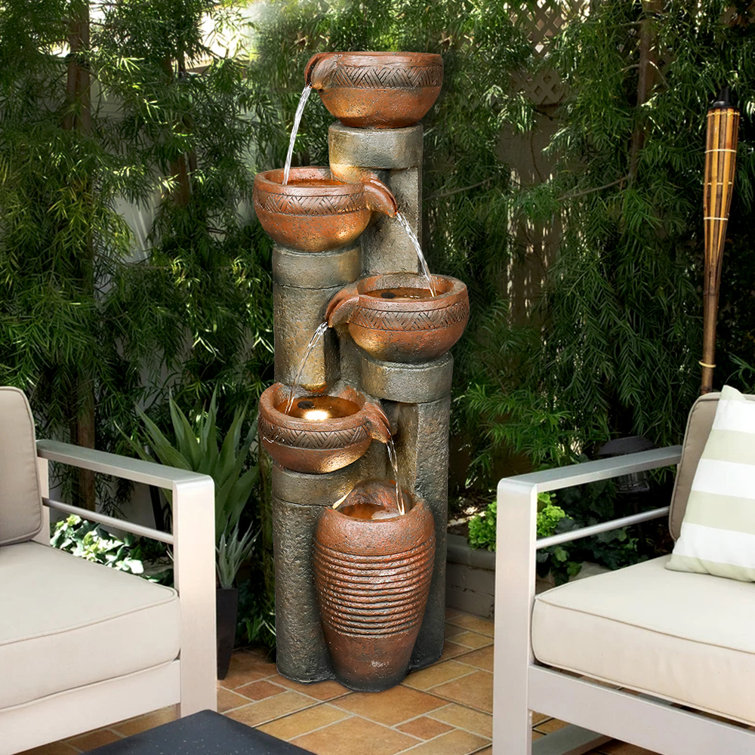 Resin Home Decor Fountain with Light