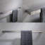 Porte-serviettes mural en laiton massif de 25 po Stelios - Porte-serviettes de salle de bain moderne avec montage dissimulé et installation facile-35352974