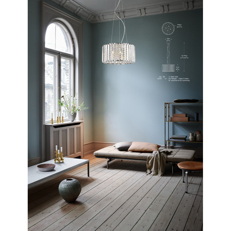 Dearborn Crystal Chandelier, 4
