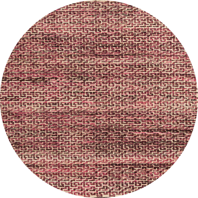 Abstract Indoor Rug, Round 4'
