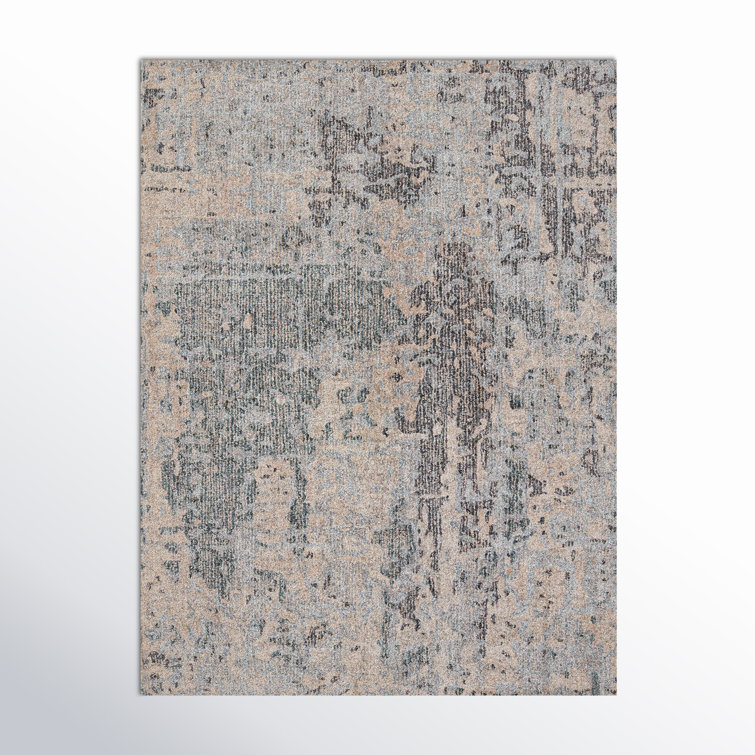 Endicott Abstract Handmade Tufted Gray/Beige Area Rug