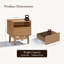 Table de chevet et table de bout avec rangement Eric Oak