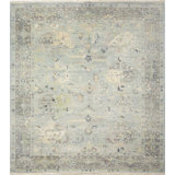 Transitional, Vintage One-of-a-Kind Rectangle 8'11" X 11'11" Hand Knotted Area Rug