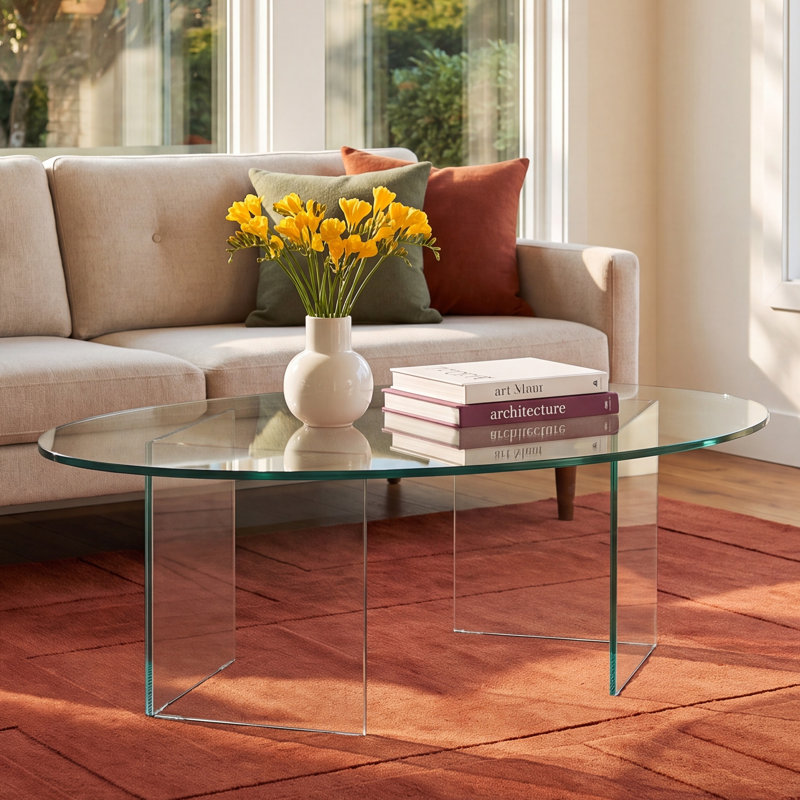 Arnault Glass Single Coffee Table