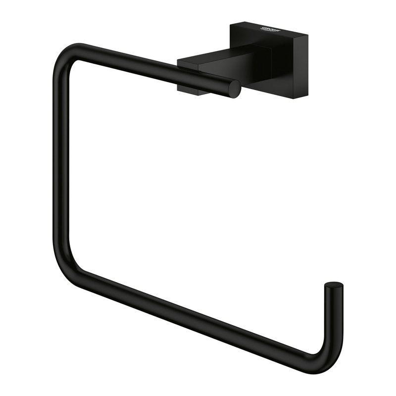 ESSENTIALS 8" Towel Ring, Matte Black