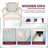47.2" Acacia Outdoor Loveseat With Cushions